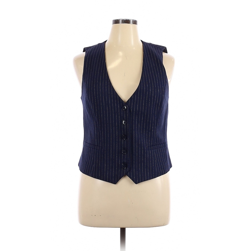 NWOT Banana Republic Blue Tuxedo Vest